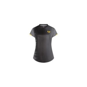 Table Tennis Clothing: Butterfly Nagoya Lady Table Tennis Shirt Black front image