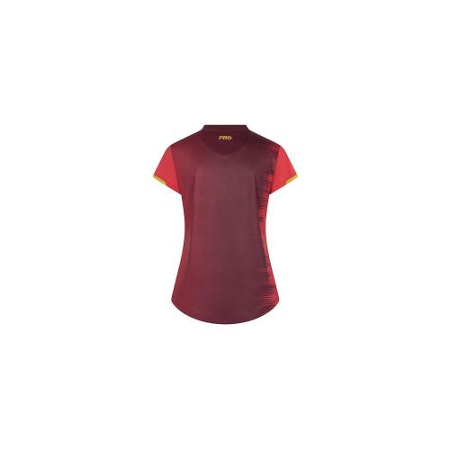 Table Tennis Clothing: Butterfly Nagoya Lady Table Tennis Shirt red back image