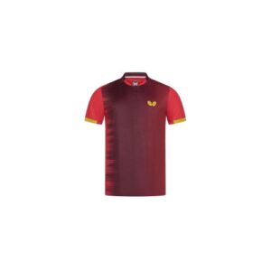 Table Tennis Clothing: Butterfly Nagoya Table Tennis Shirt red front image