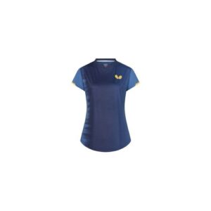 Table Tennis Clothing: Butterfly Nagoya Lady Table Tennis Shirt blue front image