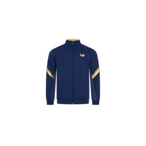Table Tennis Clothing Butterfy Puro Jacket Navy/Gold front image