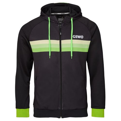 GEWO Hoodie Santiago black/lime front