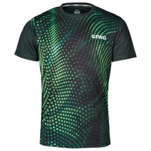 Table Tennis Clothing: GEWO T-Shirt Carneval black/green front image