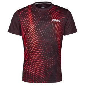 Table Tennis Clothing: GEWO T-Shirt Carneval black/red front image