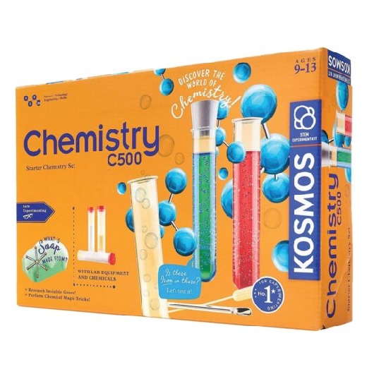 Thames & Kosmos chemistry set c500 front of box
