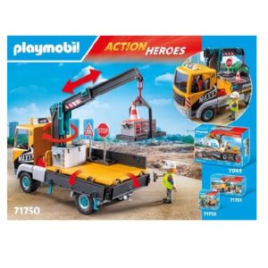 Playmobil Construction Truck front of box