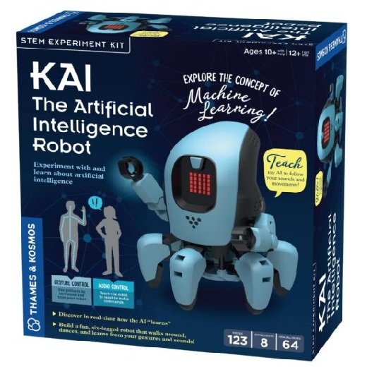 thames ad kosmos AI robot front of box