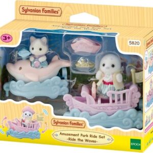 Sylvanian Families Amusement Park Ride Set Ride the Waves front of box