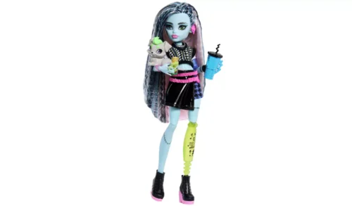 monster high Frankie stein with black skirt doll and pet