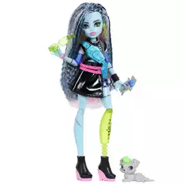 Monster High Frankie Stein Doll with Pet Dog (Black Skirt) - Image 2