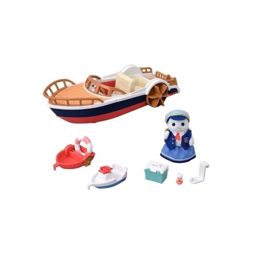 Sylvanian Families - Seal Sailor's Leisure Boat content