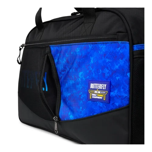 butterfly tokai midi bag black & blue side pocket