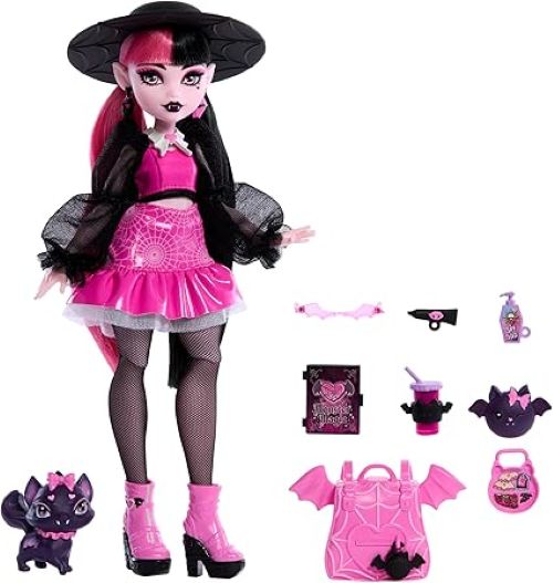 Monster High Draculaura Doll with Hat content