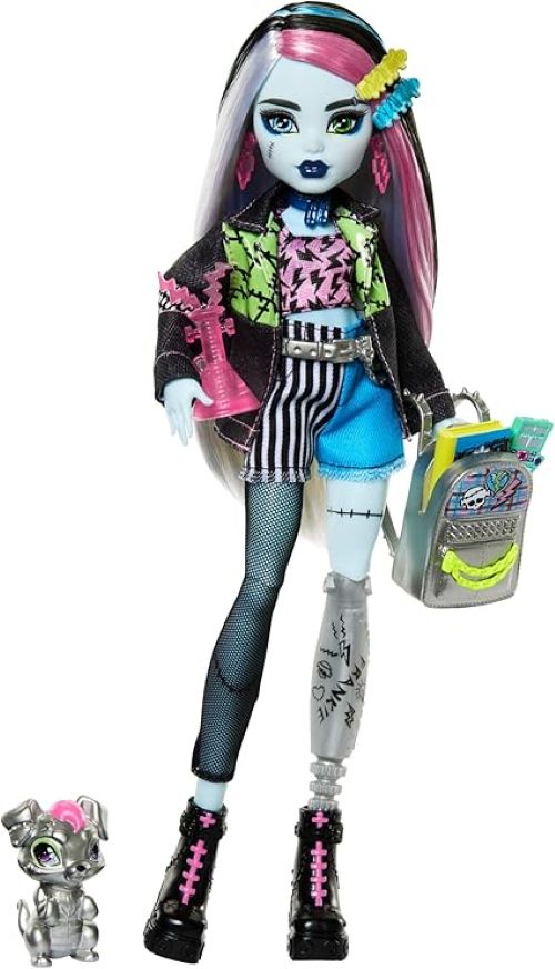 Monster High Frankie Stein Doll in Patchwork Clothes image