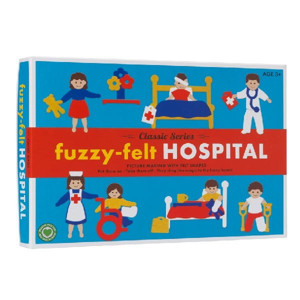 Fuzzy-Felt Retro - Hospital front of box