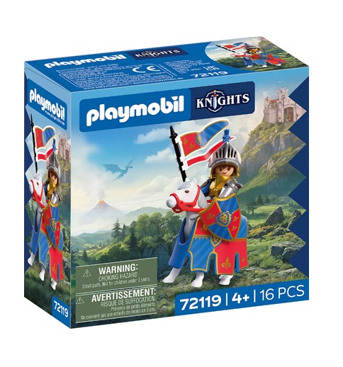 PLAYMOBIL - Knights - Lion Knights' Leader front of box