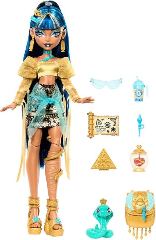 Monster High Cleo De Nile Doll in Golden Clothes content
