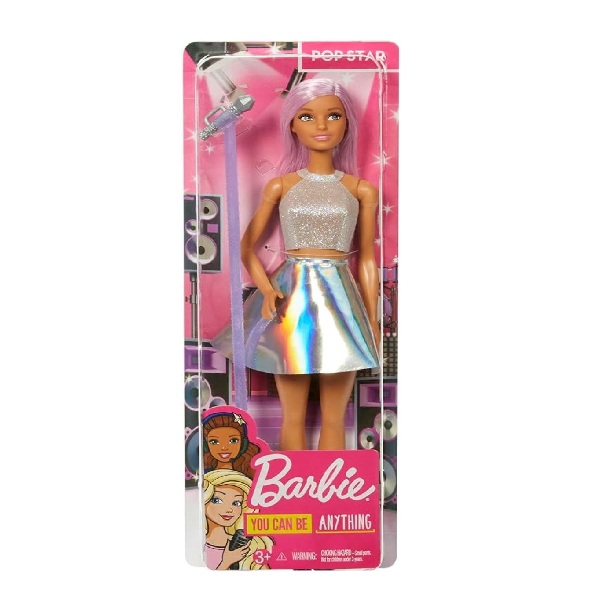 Barbie Pop Star Doll Dressed front of box