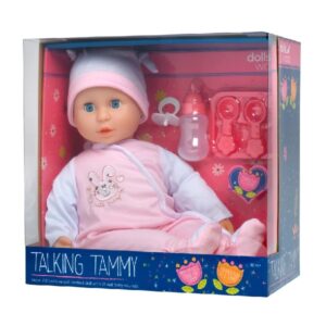 Dolls World Talking Tammy 46cm Soft Bodied Doll with sounds front of box