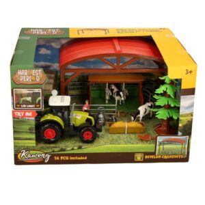 Farm Tractor and Dairy Set Try Me Light and Sound front of box