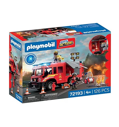 Playmobil - City Action - Fire Rescue Truck front of box