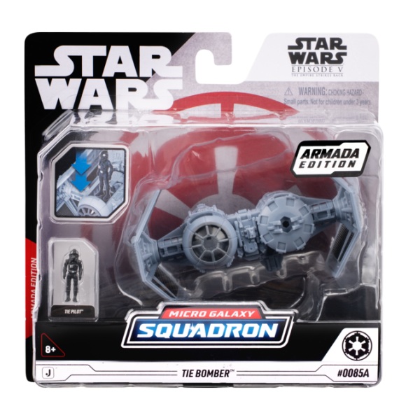 Star Wars Micro Galaxy Squadron - 5" Tie Bomber front of box