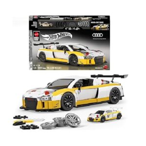 Mattel Brick Shop -Hot Wheels Elite Series ’15 Audi R8 LMS Building Set front of box