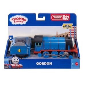 Thomas & Friends Motorized Gordon Engine & Tender by Fisher-Price front of box