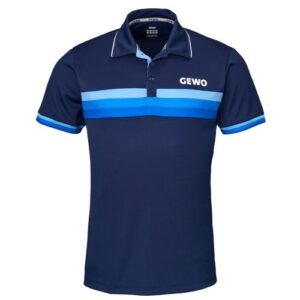 GEWO Polo Shirt Santiago Cotton navy/sky front of shirt