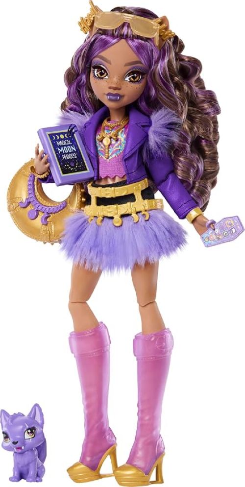 Monster High Clawdeen Wolf Doll with Pet Wolf Pup image
