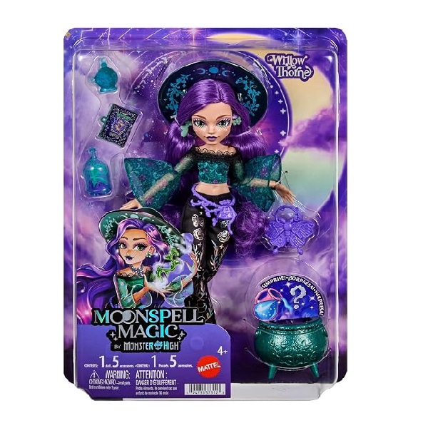 Monster High Doll, Moonspell Magic by Willow Thorne front of box