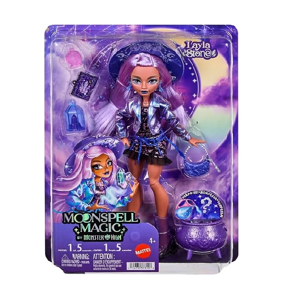 Monster High Doll, Moonspell Magic by Layla Stone front of box