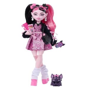 Monster High Draculaura Doll with Pet Bat front picture