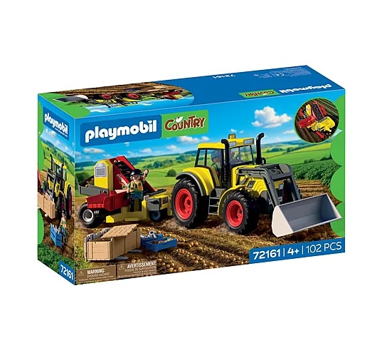Playmobil - Large Tractor with Potato Harvester front of box