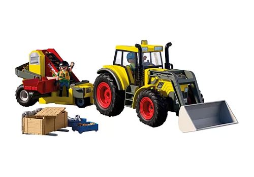 Playmobil - Large Tractor with Potato Harvester content