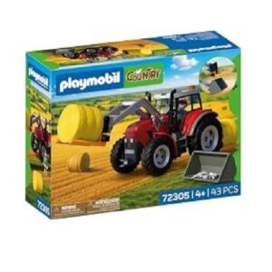 Playmobil: Large Tractor with Hay Bales front of box